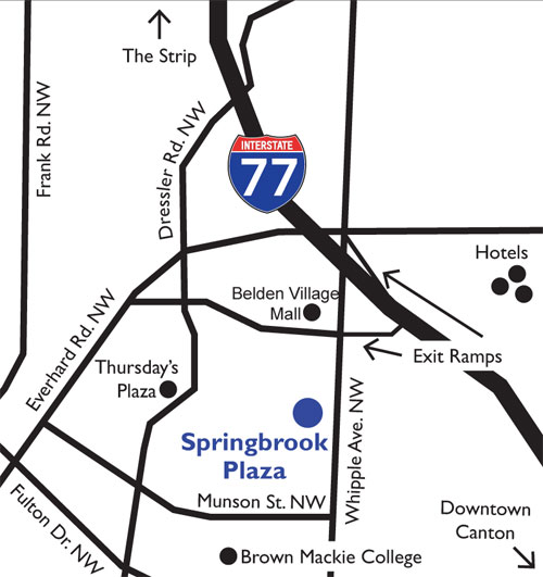 Springbrook Plaza location map